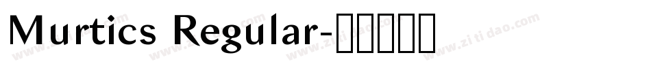 Murtics Regular字体转换